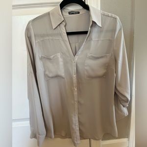 Express small tan blouse